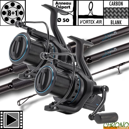 Ensemble Nash X350 50mm 13' 3.5lbs LR10000 (les 2) 1 Ensemble Nash X350 50mm 13' 3.5lbs LR10000 (les 2)