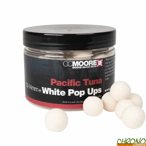 Pop Ups CC Moore Pacific Tuna White 13/14mm (par 35) 1 Pop Ups CC Moore Pacific Tuna White 13/14mm (par 35)