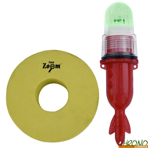 Marqueur Carp Zoom Floating Marker Light Vert + Mousse 1 Marqueur Carp Zoom Floating Marker Light Vert + Mousse