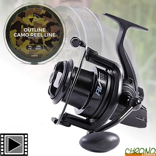 Moulinet Avid Carp AV8000 + Outline Camo 1000m 0.33mm 1 Moulinet Avid Carp AV8000 + Outline Camo 1000m 0.33mm