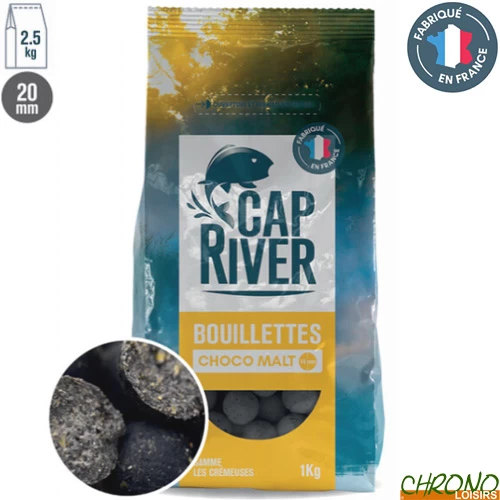Bouillettes Cap River Choco Malt 20mm 2.5kg 1 Bouillettes Cap River Choco Malt 20mm 2.5kg