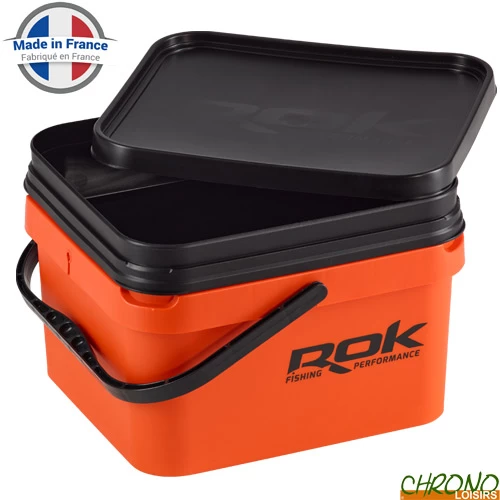 Seau Carré ROK Square Bucket Complet Orange 10L 1 Seau Carré ROK Square Bucket Complet Orange 10L