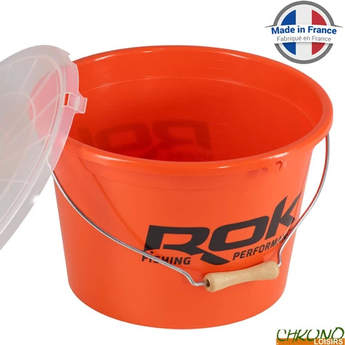 Seau Rond ROK Round Bucket Complet Orange 18L 1 Seau Rond ROK Round Bucket Complet Orange 18L
