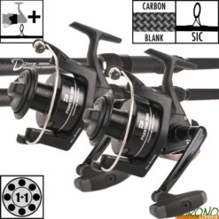 Ensemble Daiwa D'Carp 12' 3lbs 5000 BU (les 2)
