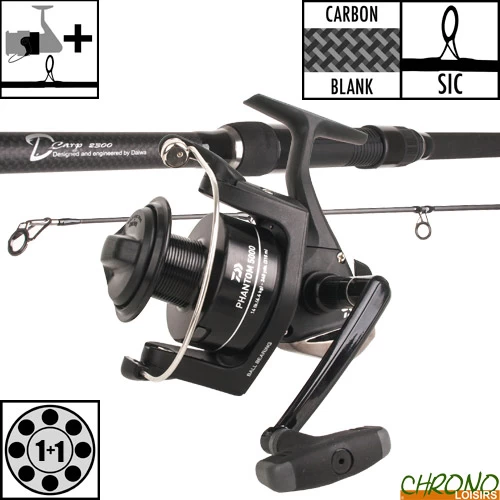 Ensemble Daiwa D'Carp 12' 3lbs 5000 BU 1 Ensemble Daiwa D'Carp 12' 3lbs 5000 BU