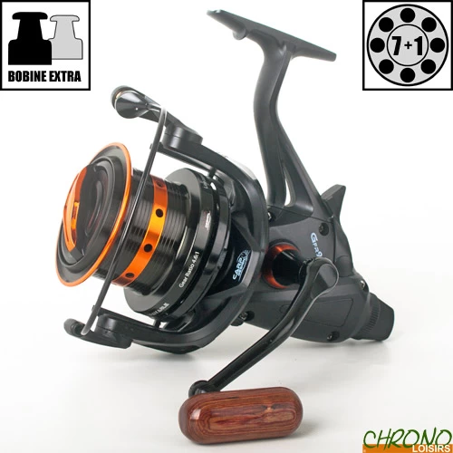 Moulinet Carp Design Débrayable GFR9000 Black & Orange 1 Moulinet Carp Design Débrayable GFR9000 Black & Orange