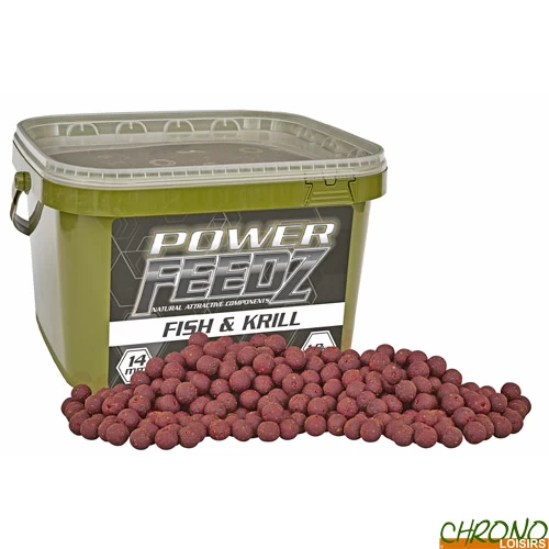 Bouillettes Starbaits Power Feedz Fish & Krill 14mm 1.8kg 1 Bouillettes Starbaits Power Feedz Fish & Krill 14mm 1.8kg