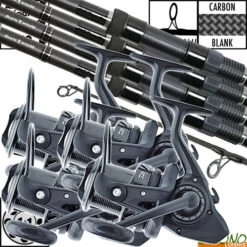 Ensemble Daiwa Black Widow 50mm 12' 3lbs (les 4)