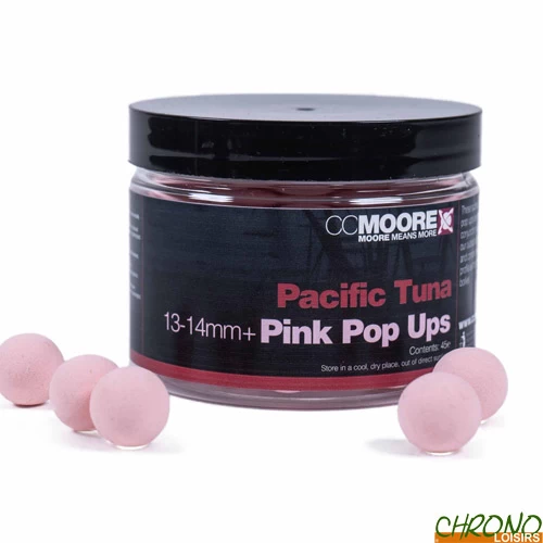 Pop Ups CC Moore Pacific Tuna Pink 13/14mm (par 45) 1 Pop Ups CC Moore Pacific Tuna Pink 13/14mm (par 45)