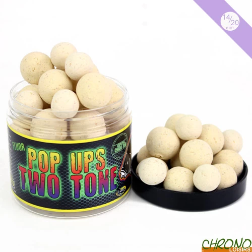 Pop Ups Pro Elite Baits Fluoro Two Tone Garlic 14/20mm 200ml 1 Pop Ups Pro Elite Baits Fluoro Two Tone Garlic 14/20mm 200ml