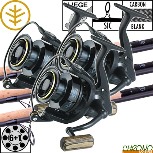 Ensemble Wychwood Riot 10' Full Slim Cork 55S (les 3) 1 Ensemble Wychwood Riot 10' Full Slim Cork 55S (les 3)