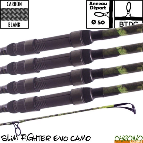 Canne Carp Design Slim Fighter Evo Camo 50mm 12' 3.5lbs (les 4) 1 Canne Carp Design Slim Fighter Evo Camo 50mm 12' 3.5lbs (les 4)