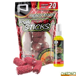 Stick PVA Pelzer Bomb-A Sushi + Booster Fluo (les 20)
