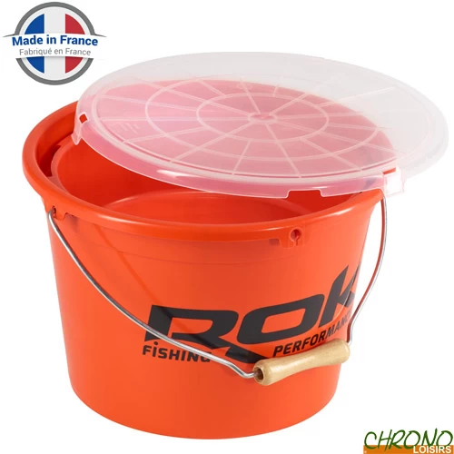 Seau Rond ROK Round Bucket Complet Orange 13L 1 Seau Rond ROK Round Bucket Complet Orange 13L