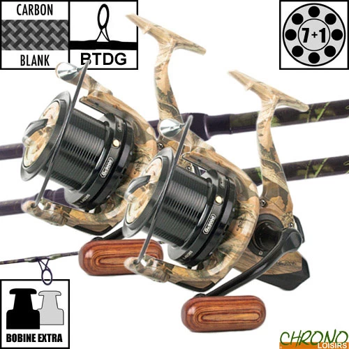 Ensemble Carp Design Slim Fighter Evo Camo 10' 3.5lbs GK9000 (les 2) 1 Ensemble Carp Design Slim Fighter Evo Camo 10' 3.5lbs GK9000 (les 2)