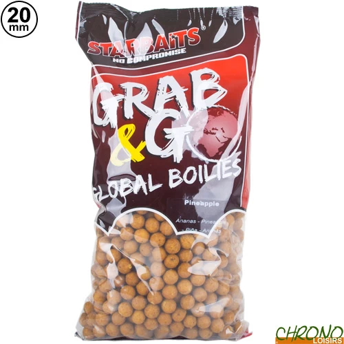Bouillettes Starbaits Grab & Go Pineapple 20mm 2.5kg 1 Bouillettes Starbaits Grab & Go Pineapple 20mm 2.5kg