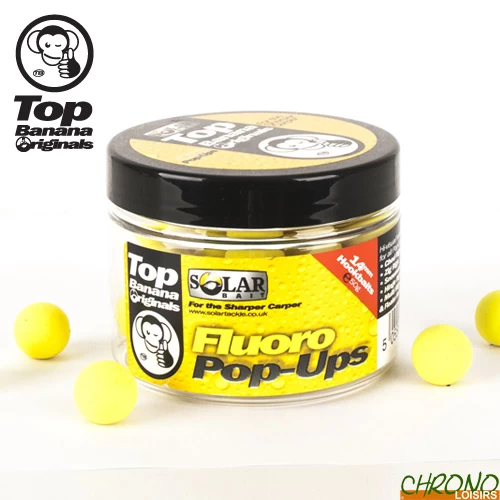 Pop Ups Solar Fluoro Top Banana 14mm 50g 1 Pop Ups Solar Fluoro Top Banana 14mm 50g