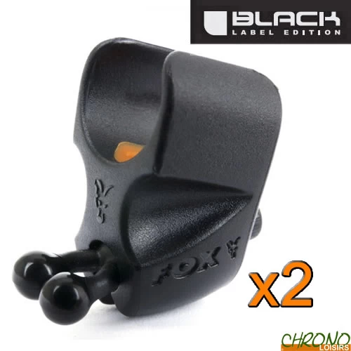 Clip Ligne Fox Black Label Ajustable Rod Clip (par 2) 1 Clip Ligne Fox Black Label Ajustable Rod Clip (par 2)