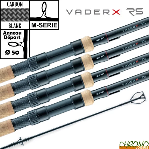 Canne Sonik VaderX 50mm 12' 3.5lbs Full Cork (les 4) 1 Canne Sonik VaderX 50mm 12' 3.5lbs Full Cork (les 4)
