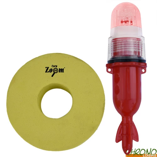 Marqueur Carp Zoom Floating Marker Light Rouge + Mousse 1 Marqueur Carp Zoom Floating Marker Light Rouge + Mousse
