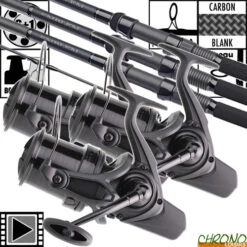 Ensemble Daiwa New Emblem Carp 50mm 13' 3.5lbs 45 SCW (les 3)