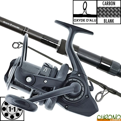 Ensemble Daiwa Black Widow 10' 3lbs 1 Ensemble Daiwa Black Widow 10' 3lbs